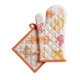 thumbnail image 1 of Maison d' Hermine Colors of Autumn 100% Cotton Set of Oven Mitt (7.5 Inch by 13 Inch) and Pot Holder (8 Inch by 8 Inch) for BBQ Cooking Baking Grilling Microwave Thanksgiving/Christmas, 1 of 3
