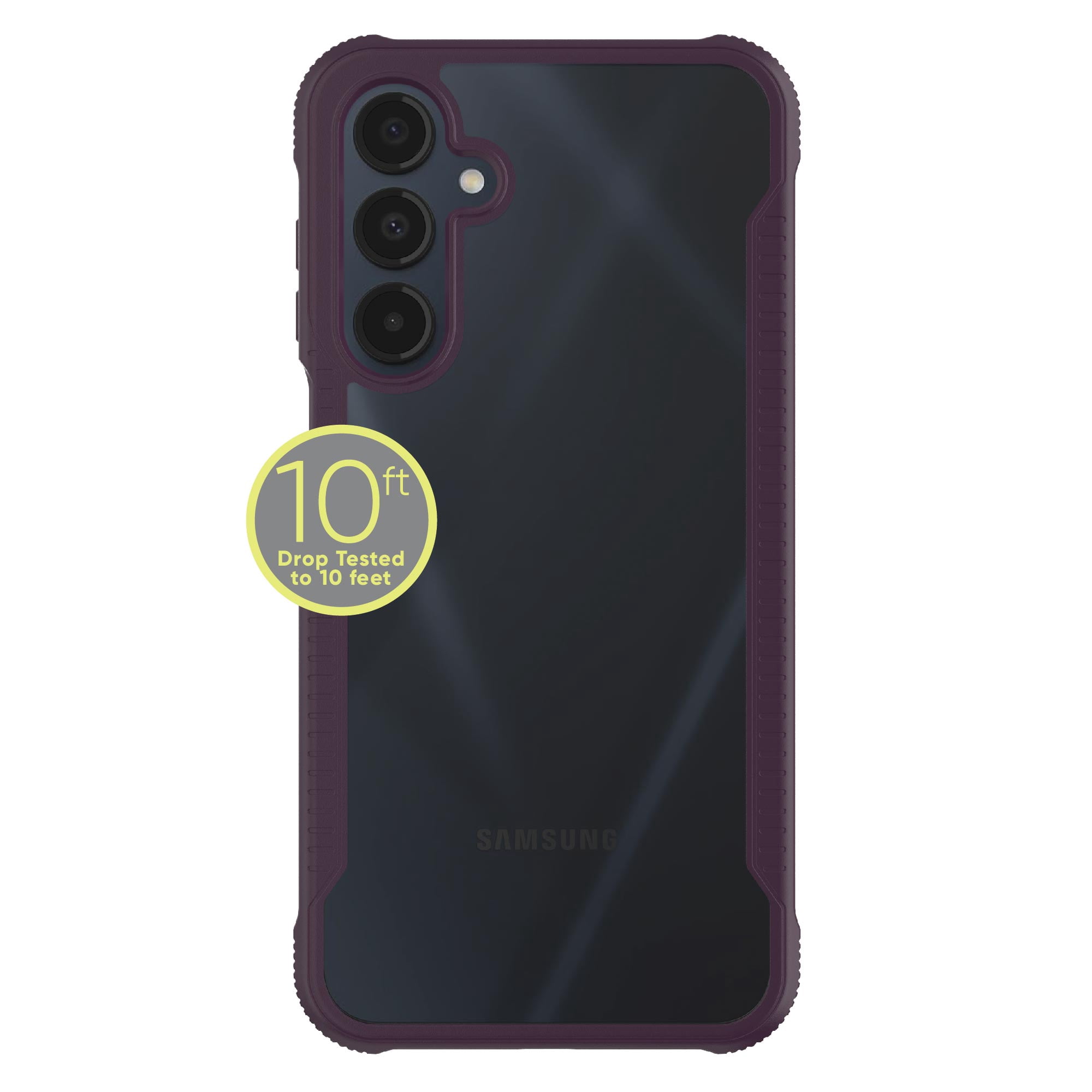 onn Dual-Layer Phone Case for Samsung Galaxy A16 5G - Purple/Clear
