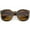 Tortoise / Amber, variant on Womens Retro Oversize Horn Rimmed P3 Round Sunglasses 52mm UV400 Lenses