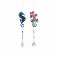 thumbnail image 1 of Cuadros Decorativos 2 campanas de viento de cristal para el sol, atrapasueños de luz colgante de diamantes, decoración de la habitación del hogar del arco iris Ehuebsd Nuevos Originales, 1 of 8