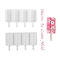 thumbnail image 2 of Molde De Silicona Para Hielo, Molde Reutilizable Para Paletas De 4 Cavidades Para Diy, Helado, Postre, Chocolate matsuzay HA035350-00, 2 of 6