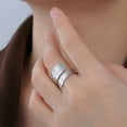 thumbnail image 3 of Punk Skull Spoon Ring for Women Men Adjustable Open Statement Fashion Rose Flower Cross Wrap Finger Thumb Rings Stainless Steel Gold Plated Fashion Comfort Fit Jewelry Gothic Unisex, 3 of 12