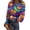 AH16_Multicolor, variant on IYYVV Halloween Shirts for Women 2026 Long Sleeve Crewneck Slim Fitted Basic Tees Funny Ghost Pumpkin Graphic Ribbed Shirt Dark Purple L