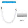 thumbnail image 2 of Unique Bargains 3 Feet White Velvet Stanchion Rope, Crowd Control Barrier Rope with Snap Hook, Golden, 2 of 6