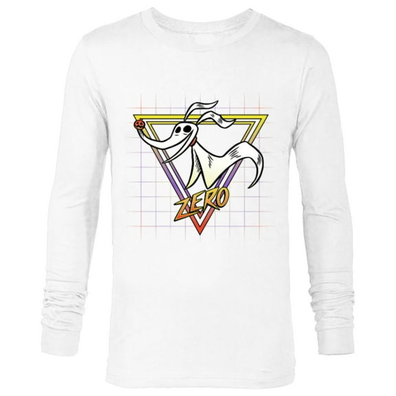 Disney Nightmare Before Christmas Zero Retro 90s - Long Sleeve T-Shirt for Men - Customized-White