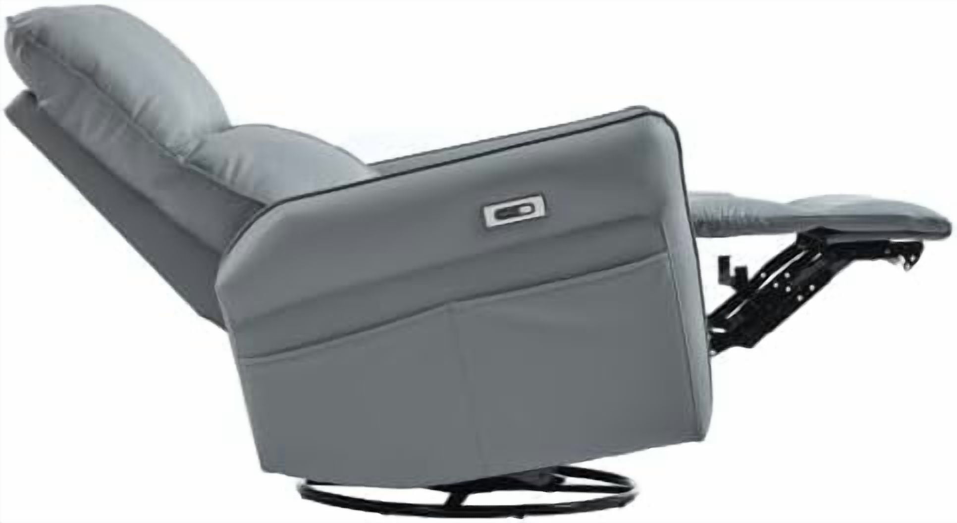 270° Power Swivel Rocker Recliner Chair, Electric Glider Reclining Sofa with USB Ports, Power Swivel Glider, Rocking Chair Nursery Recliners for Living Room