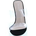 thumbnail image 4 of Top Moda Womens Transparent Lucite Double Strap Fashion Dress Sandals, 4 of 4