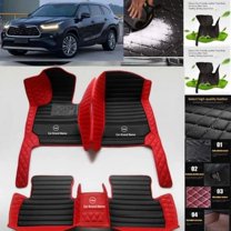 For Toyota Highlander Car Floor Mats Waterproof Luxury Custom Auto Carpet Liners