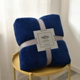 thumbnail image 1 of Scratch Thickened Solid Color Borlaug Sofa Blanket Flannel Blanket, 1 of 1