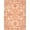 Peach Pink, Pattern 1, variant on Design&I 8'x10' Washable Area Rug Snag-Free Boho Vintage Ornate Southwestern Border Distressed Scroll Pink Flowing Dynamic for Dining Room, Large Office, Lounge