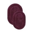 thumbnail image 2 of BNM Non-Slip Washable Bath Rug Set, 20" x 30", 24" x 36", Plum, 2 of 8