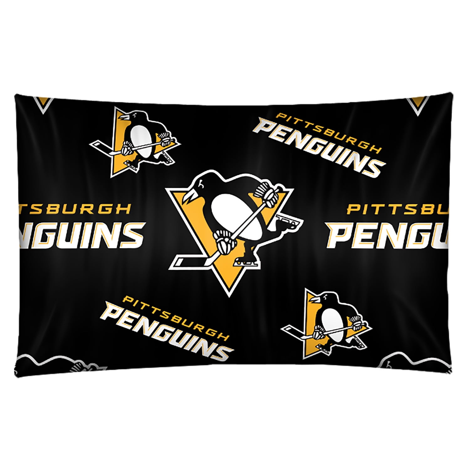 NHL Pittsburgh Penguins Bed In Bag Set, 100% polyester, Twin Size