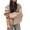Brown, variant on Women's Wool Blend Coat Double Breasted Notch Lapel Long Sleeve Winter Jacket Classic Trench Style Casual Office Wear Gray L