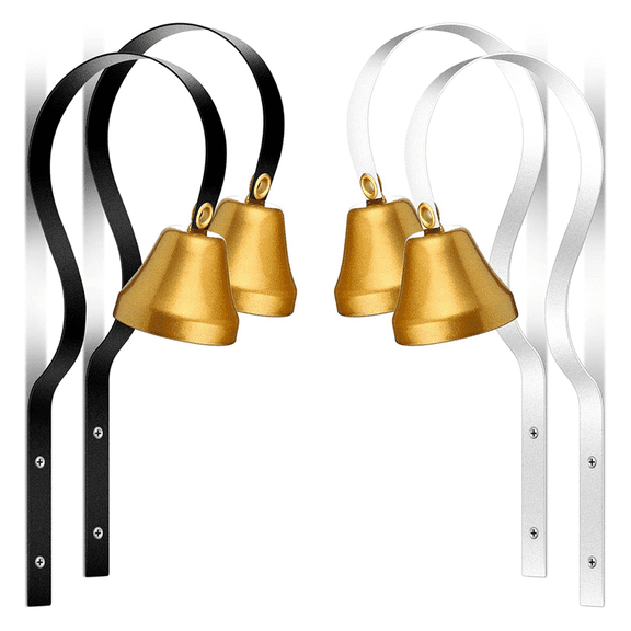 4 Pcs Shopkeepers Bell Antique Doorbell Wall Mounted Dog Training Ring for Door Opening