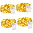 thumbnail image 3 of 4 Uds. de luces navideñas, adorno de iluminación, lámpara de hadas decorativa impermeable para regalo de decoración de patio de Navidad interior cálido, 3 of 8