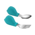 thumbnail image 5 of MOKKHNB Toddler Silverware Set Green Stainless Steel 2Pcs 3.7X1.1In, 5 of 8