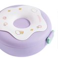 thumbnail image 4 of Bento Bowl Donut Shape Heatable with Lid Fork Spoon Plastic Lunch Container for Office School Purple, 4 of 4