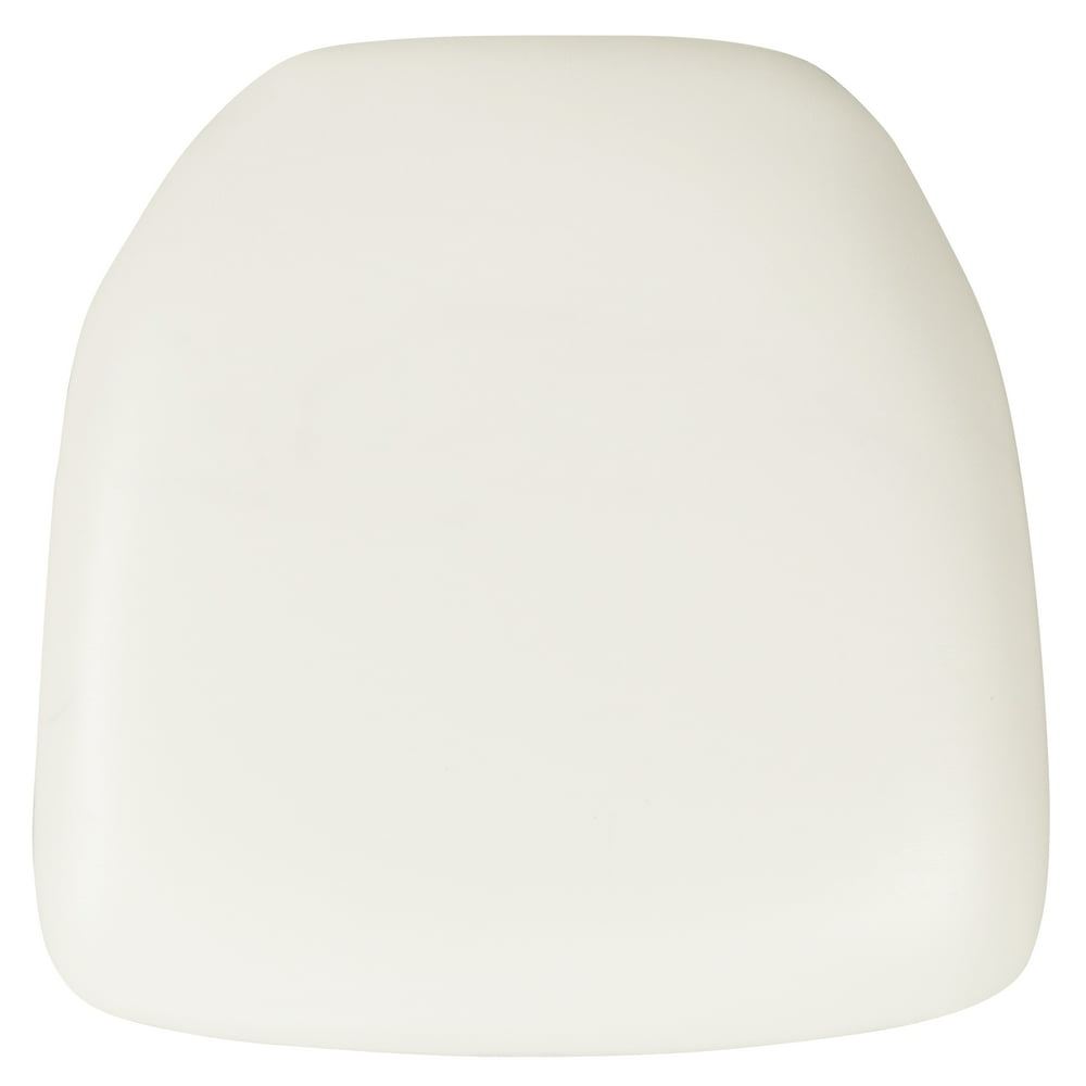 Indoor Hard White Vinyl Chiavari/Dining Chair Cushion - Walmart.com