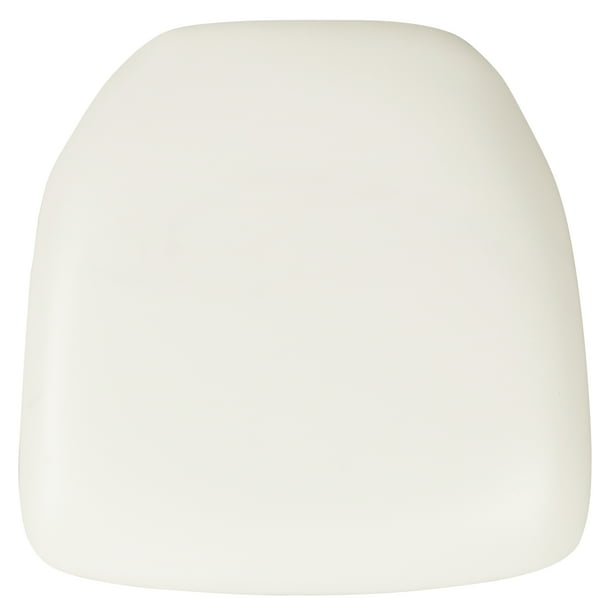 Indoor Hard White Vinyl Chiavari/Dining Chair Cushion - Walmart.com