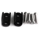 thumbnail image 1 of Bewildely Amortiguador de placa de acero 1/10 de 2 piezas para WPL D12 RC, pieza de coche RC, accesorios de coche, piezas de repuesto, pieza de Kits de construcción modelo Negro, 1 of 6