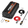 thumbnail image 2 of Inversor de corriente para coche POTEK de 750 W DC 12 V a AC 110 V con puertos USB, 2 of 7