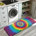 thumbnail image 3 of Colorful Rainbow Tie Dye Spiral Pattern Kitchen Rug Mat,Kitchen Runner Rugs Non Skid Washable,Decorative Kitchen Floor Mats for Kitchen,Sink,Laundry,17"x47.2", 3 of 7