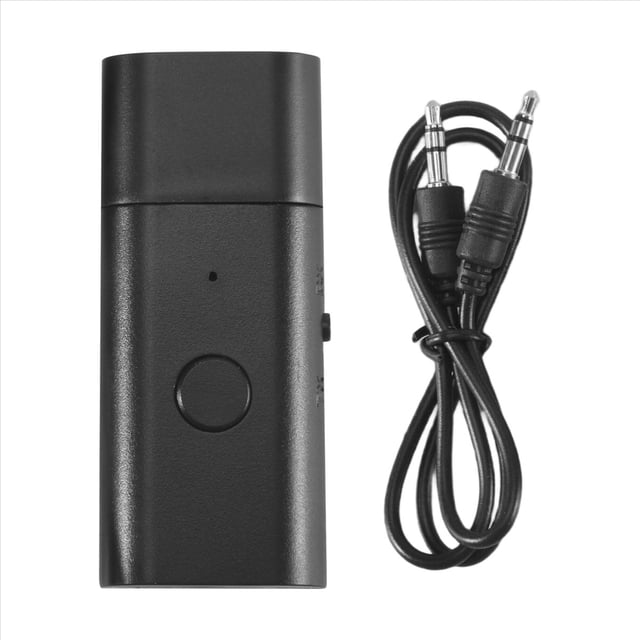 Receptor Transmisor Bluetooth 5.3, Adaptador USB InaláMbrico Auxiliar de 3,5 Mm, MicróFono Incorporado, TransmisióN de MúSica, Llamadas con Manos