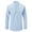 Light Blue, variant on ameIAEA Men's Cotton Linen Shirts Long Sleeve Button Down Shirts Solid Color Casual Pullover Tops