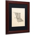 thumbnail image 2 of Trademark Fine Art "Sheet Music Map British Columbia" Canvas Art by Michael Tompsett Black Matte, Wood Frame, 2 of 4