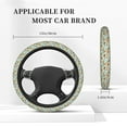 thumbnail image 4 of KLL Car Steering Wheel Cover, Universal 15 inch, Soft Elastic and Comfortable,Car Accessories Decorations Mushroom House Insect Frog, 4 of 6