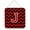 Black & Red, variant on Letter J Initial Monogram - Polkadots and Pink Wall or Door Hanging Prints
