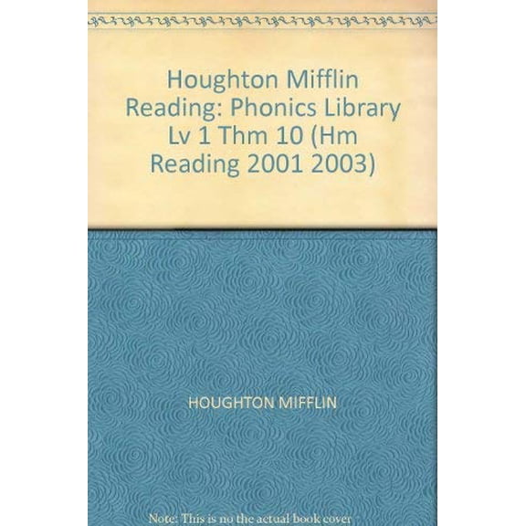 Pre-Owned Reading, Phonics Library Level 1 Theme 10: Houghton Mifflin Reading (Hm Reading 2001 2003), 9780618075010, 0618075011, Paperback,