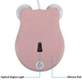 thumbnail image 7 of Dpisuuk Wired Mouse, Cute Animal Frog Computer Mouse, Portable USB Corded Mouse, 1200DPI Optical Mice for Laptop PC Desktop Computer,Pink, 7 of 7