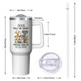 thumbnail image 3 of 1pc Dog 40oz Tumbler with Straw & Handle - Insulated Stainless Steel Cup | Holiday Gift for Man Women (Christmas, Valentine's, Birthday), 3 of 5