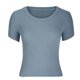 thumbnail image 4 of Blusa superior sexy de manga corta sólida con cuello redondo de verano para mujer con estilo OAVQHLG3B Store lin121212, 4 of 5