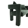 thumbnail image 4 of MAYEERTY Modern Chenille Loveseat Sofa , Comfy Upholstered 2-Seater Sofa, Small Loveseat Accent Couch for Living Bedroom Leisure Areas (Emerald), 4 of 21