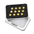 thumbnail image 1 of TOOPRE T25 Disc Brake Mounting Screws for Mountain Bikes, M5x10mm Titanium Alloy, Gold Finish, 12-Piece Set with Storage Box, 1 of 6