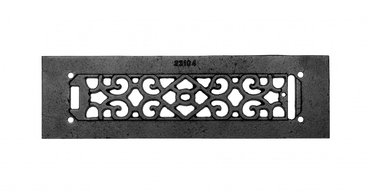 Heat Air Grille Cast Victorian Overall 3 1/2 x 12 Pack of 2 Renovators Supply