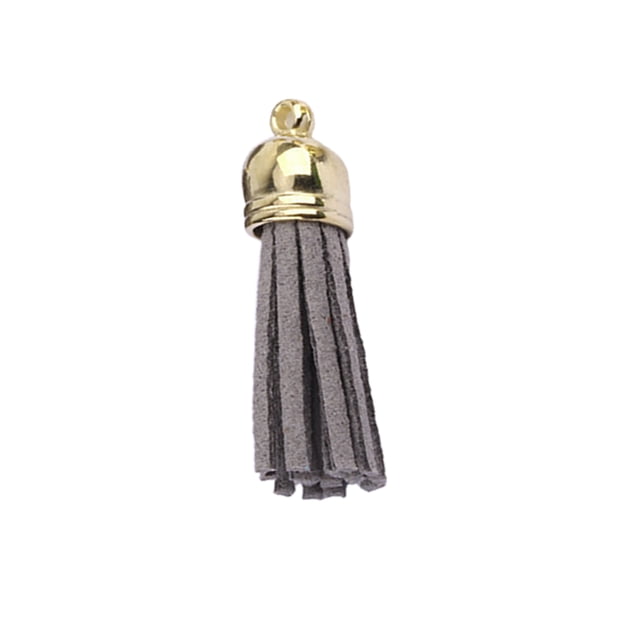 Toystoory 10 piezas de dijes de llavero, borlas, accesorios de decoración, suministros para encontrar, accesorios artesanales, accesorios para Artesanía Gris plateado