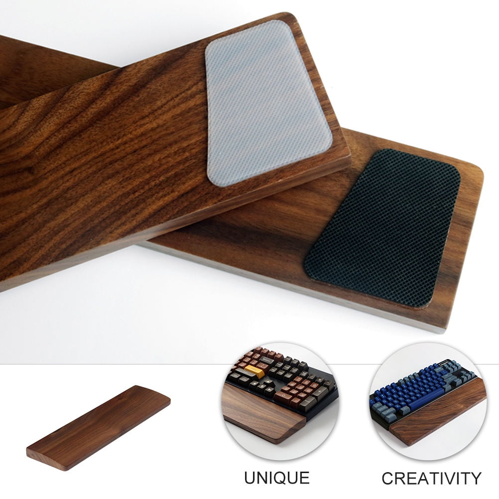 Tineasur Keyboard Wrist Rest Ergonomic Pad in Coffee for Comfortable Typing 1Set