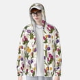 thumbnail image 3 of Picia Tulips Flowers Women's Men's UPF 50+ Sun Protection Hoodie Shirt Long Sleeve SPF Fishing Outdoor UV Hiking Lightweight Shirts-Large, 3 of 9