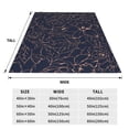 thumbnail image 3 of Sikiie Copper-Gold Gloss Outline Flower Ultra-Soft Micro flannel Blanket Luxury All Seasons Warm Blanket for Bedding Sofa and Travel (4 sizes)-60"x50", 3 of 7