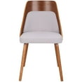 thumbnail image 6 of Belen Kox Anabelle Mid-Century Modern Dining/Accent Chair in Walnut and Grey Fabric, 6 of 10