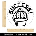 thumbnail image 2 of Succulent Success Cactus Self-Inking Rubber Stamp Ink Stamper - Pink Ink - Small 3/4 Inch, 2 of 7