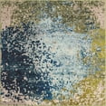 thumbnail image 1 of Unique Loom Estrella Tapis de Couleur Claire 5' x 5' Carré Bleu/beige, 1 of 15