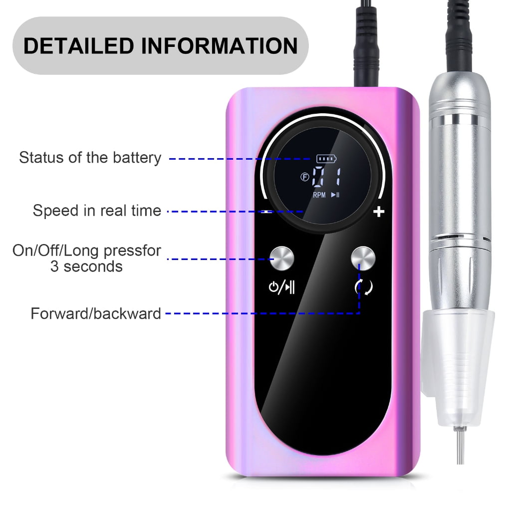 45000RPM Nail Drill with Drill Bits Electric Nail Drill Machine Set Nail Files