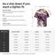 thumbnail image 5 of Balery Purple Gold Marble Swirls Camisa Casual de Manga Corta con Botones para Hombre, Texturizada, Estilo Cubano, para Playa, Verano-Medium, 5 of 5