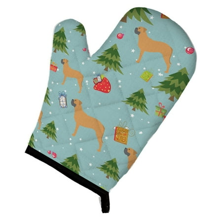 

Carolines Treasures BB4895OVMT Christmas Bullmastiff Oven Mitt Large multicolor