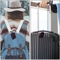 thumbnail image 5 of Square 2Pack PU Leather Halloween Black Cat Cruise Luggage Tag with Privacy Cover and Name ID Tag for Travel Handbags Backpacks Luggage Tags, 5 of 6