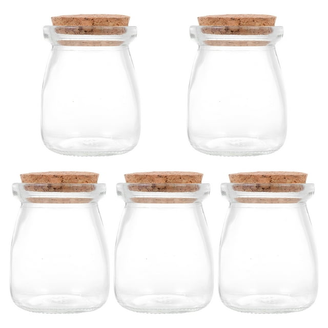 Shisuyan Bouteilles à Souhaits en Verre Transparent 5 Pcs